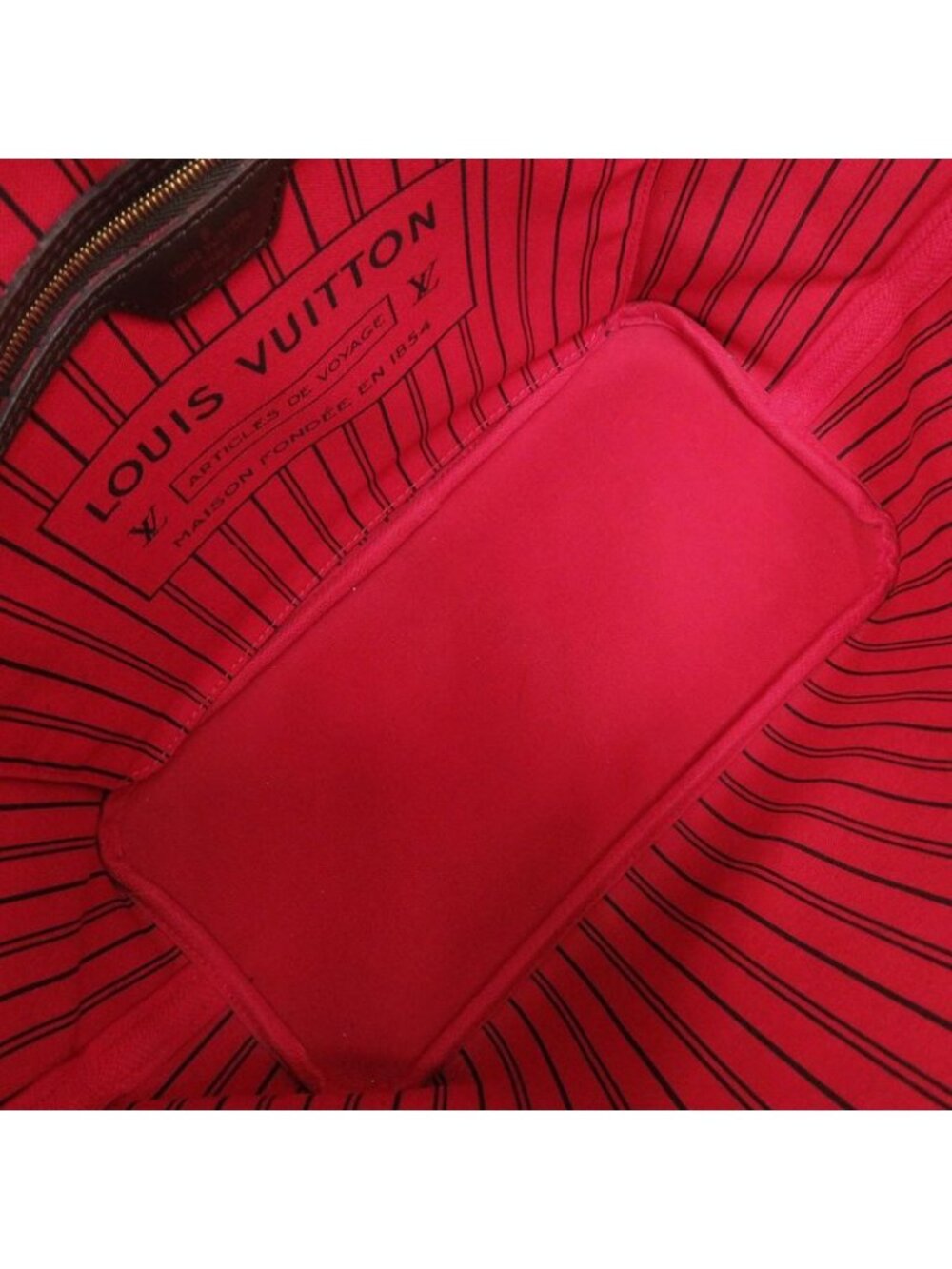 Louis Vuitton Neverfull MM Pouch Damier Cerise Tote - Picture 5 of 9